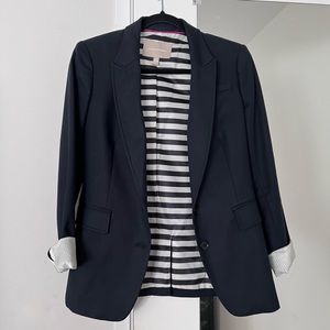 Banana Republic women’s fitted blazer in soft black